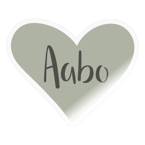 Aabo - hjärta - Klistermärke
