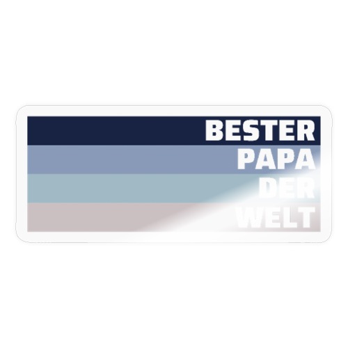 Bester Papa der Welt Vatertag Geschenk - Sticker