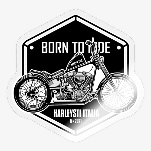Born to Ride - Vintage motorcykel - Klistermärke
