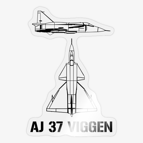 AJ 37 VIGGEN - Klistermärke
