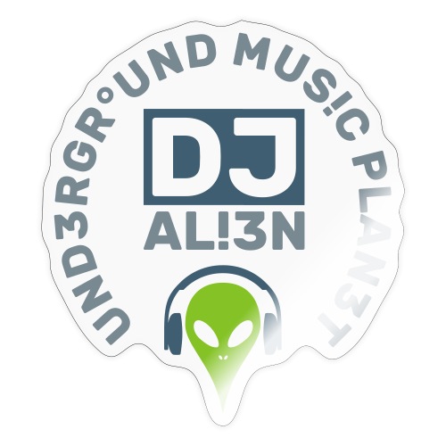 DJ Underground Music Planet Aliens - Sticker