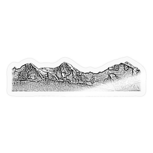 Eiger Mönch Jungfrau Panorama - Sticker