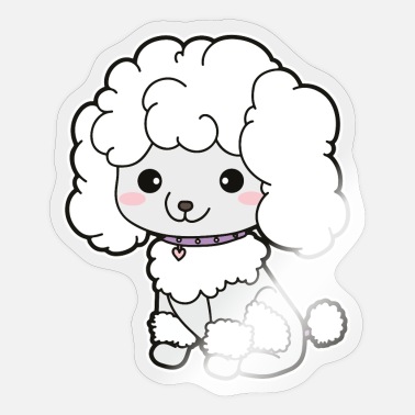 Poodle Cartoon Stickers | Unique Designs | Spreadshirt