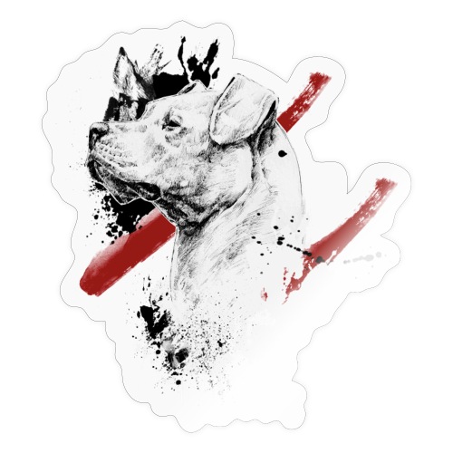 Dogo Argentino Design Vektor - Sticker