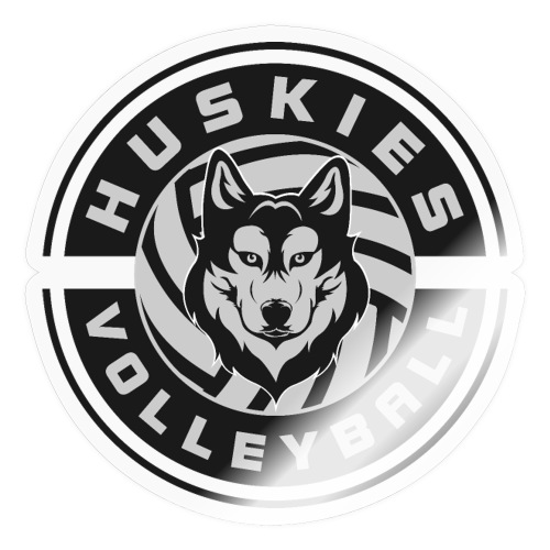 Huskies Volleyball Logo - Sticker