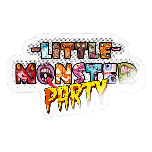 Little Monster Party - Kinder Geburtstag Feier - Sticker