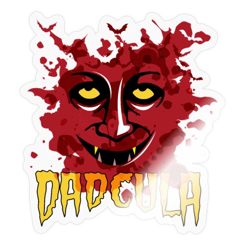 Graf Dadcula Vampir Halloween Fledermaus - Sticker