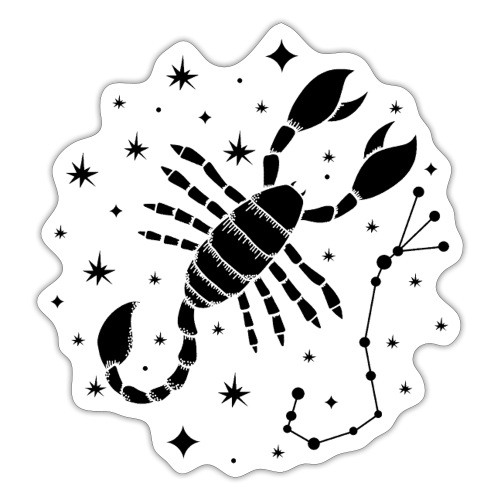 Sternzeichen Furchtloser Skorpion Oktober November - Sticker