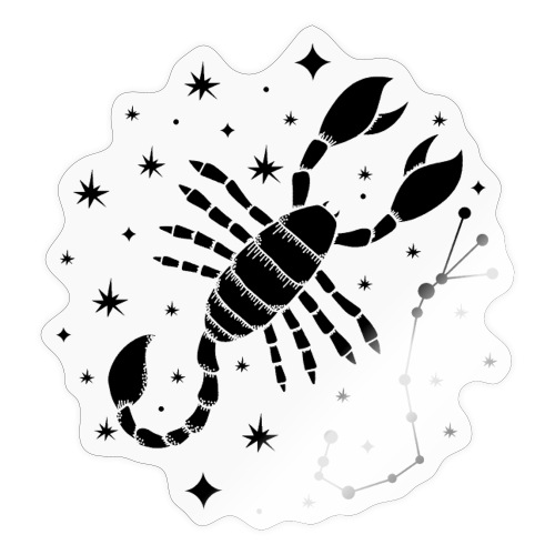 Sternzeichen Furchtloser Skorpion Oktober November - Sticker