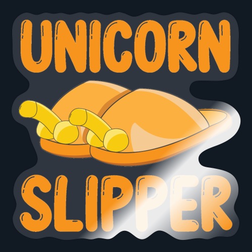 Unicorn Slipper - Sticker