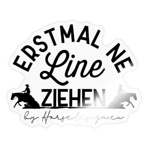 Line ziehen - Reining Westernreiten - Sticker