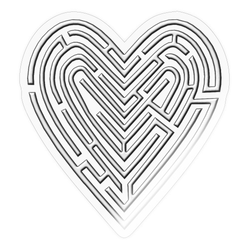 herz labyrint - Sticker