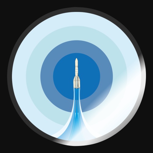 Ariane 6 solar blue version by ItArtWork - Sticker