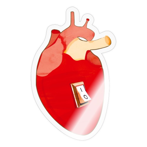 Herz an - Sticker