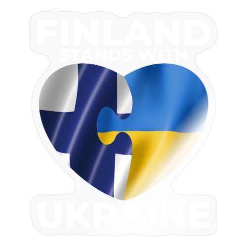 Suomi tukee Ukrainaa - Tarra