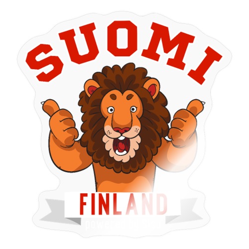 Vaihtoehtoinen Suomi Finland Leijona Fani - Tarra