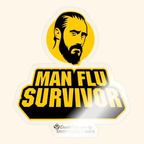 Man Flu Survivor Internet Meme - Sticker