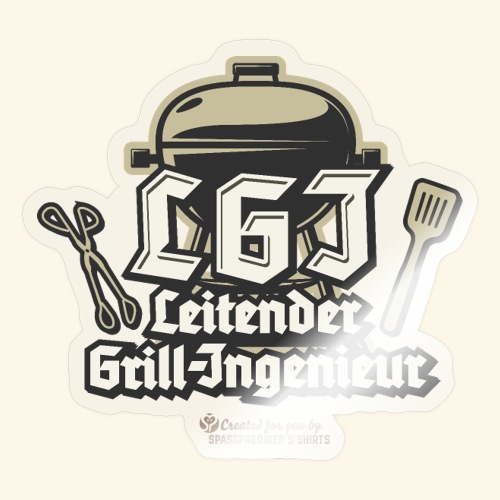 Grill T-Shirt Spruch LGI Leitender Ingenieur - Sticker