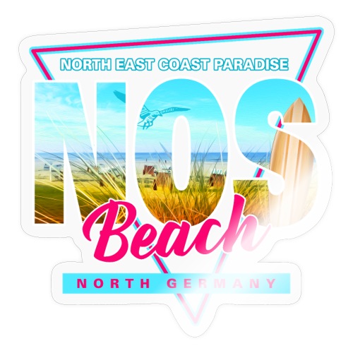 NOS Beach Nordsee Ostsee Strand - Sticker