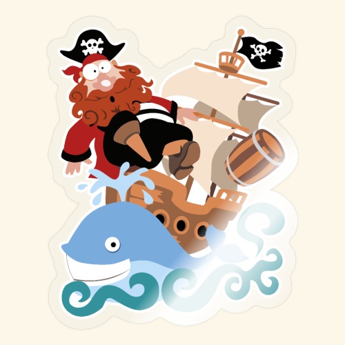 El pirata Barbarroja - Pegatina