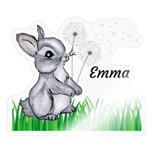 Hase Name Geschenk Emma - Sticker