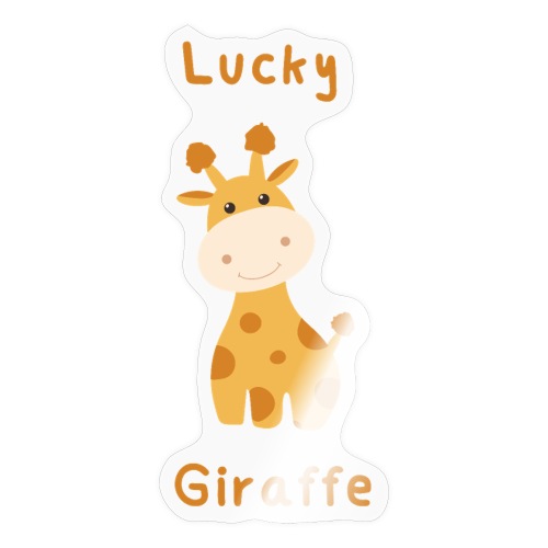 Lucky Giraffe - Naklejka