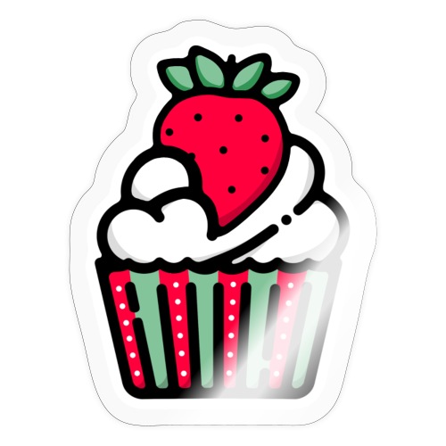 Erdbeertörtchen - Sticker