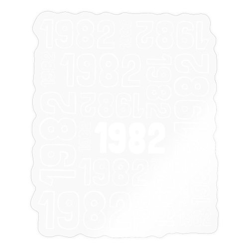 Jahrgang 1982 - 40. Geburtstag, Hochzeitstag - Sticker