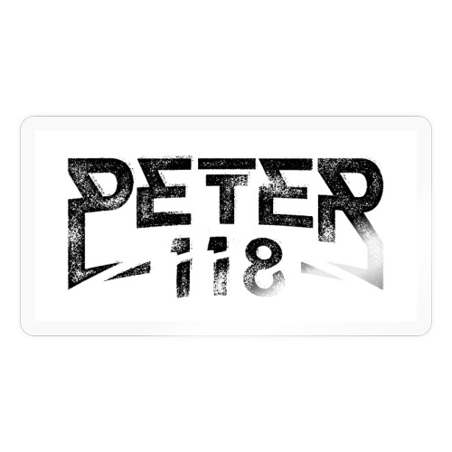 Peter118 Black FINAL - Klistermärke
