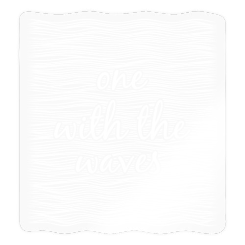 One with the waves - Surfer, Segler, Boarder - Sticker