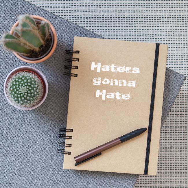 Haters gonna hate | Biały napis