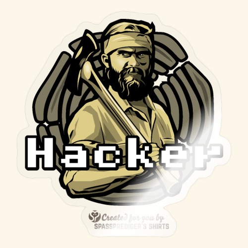 Holzfäller Hacker - Sticker