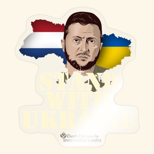 Ukraine Niederlande Motto Stand with Ukraine - Sticker