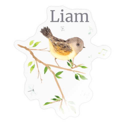 Waldtier Vogel Name Liam - Sticker