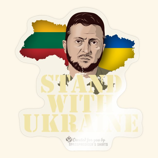 Selenskyj T-Shirt Litauen Solidarität mit Ukraine