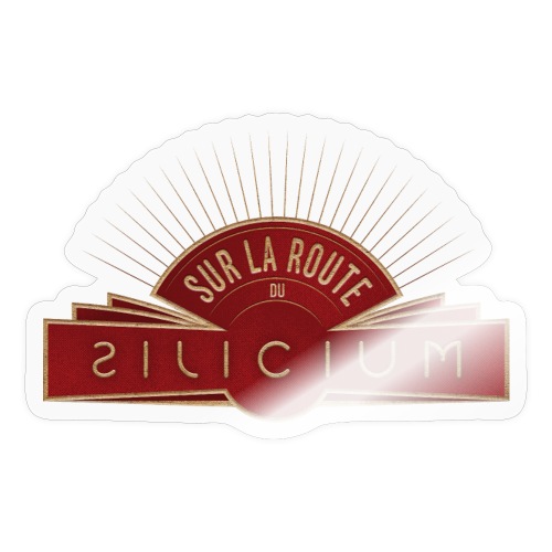 Silicium logo livre - Autocollant