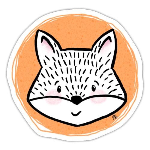 Süßer Fuchs - Portrait - Sticker