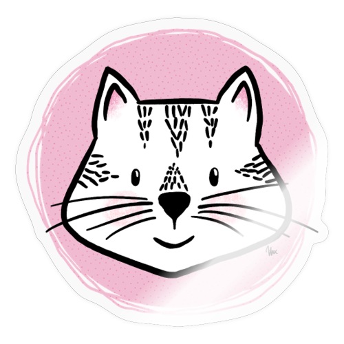 Sød kat - Portræt - Sticker