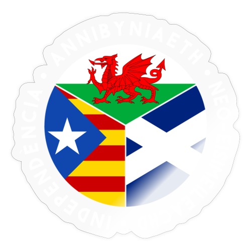 Welsh, Scottish, Catalan Independence Solidarity - Sticker