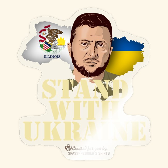 Ukraine Illinois Selenskyj Unterstützer Merch