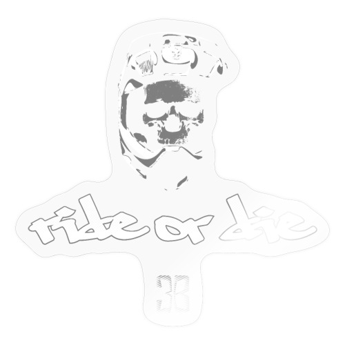 full face ride or die 3B - Sticker