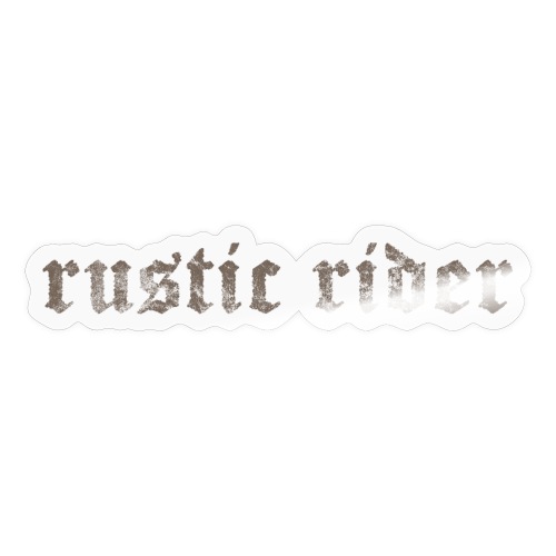 rustic rider - Sticker
