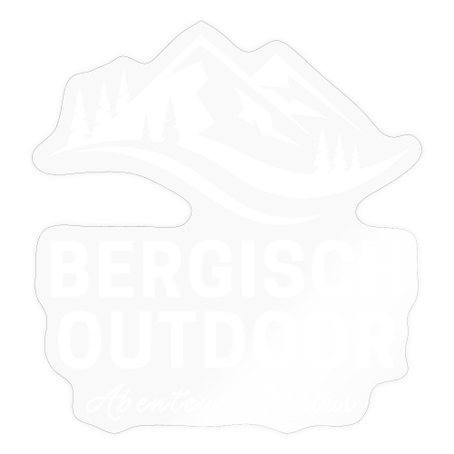 Bergisch Outdoor Logo White - Sticker