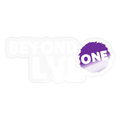Beyond LVL One Logo Weiss - Sticker
