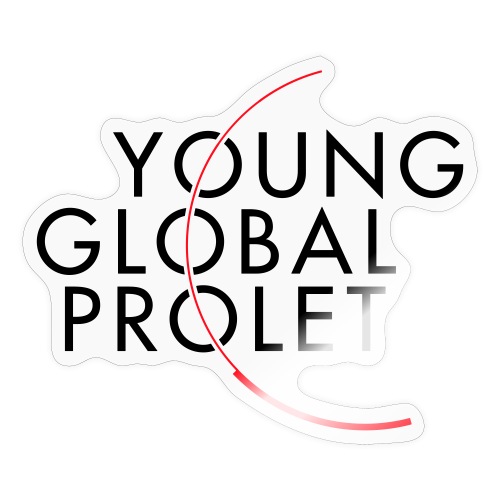 YOUNG GLOBAL PROLET (dunkle Schrift) - Sticker