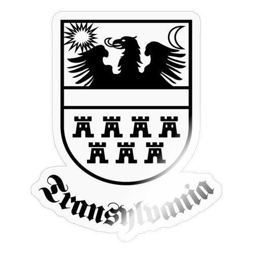 Siebenbürgen-Wappen Transylvania sw - Sticker