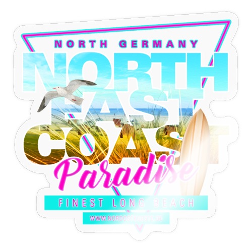 North East Coast Paradise - Long Beach - Sticker