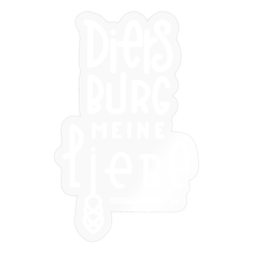 ,Diersburg meine Liebe‘ Back Print - Sticker