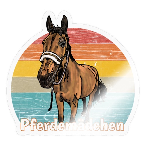 Pferdemädchen - Sticker