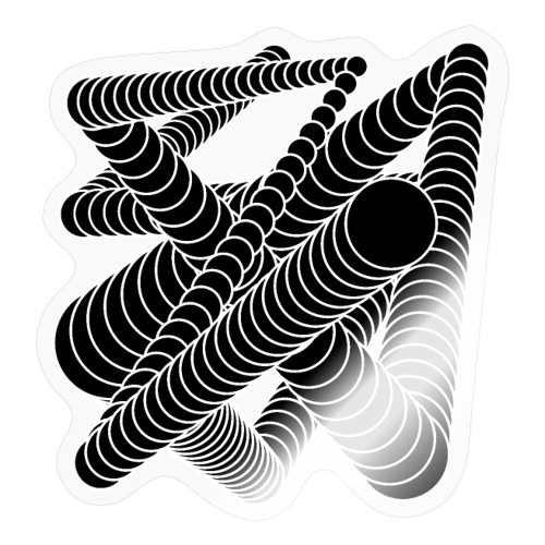 black circles design - Naklejka